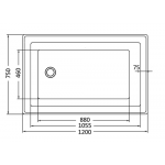 Drop in bath tub 1200mm -SB1200