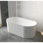 NOOSA FLUTED FACING FREESTANDING BATH 1500mm  Gloss White