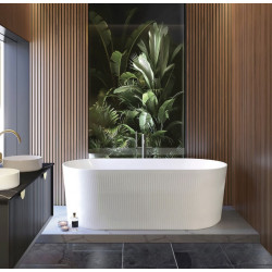 NOOSA fluted 1700mm bath Gloss or Matt white ANBT1700