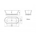 HAMPTON FREESTANDING BATH 1700