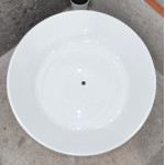 Groove round bathtub 1280mm