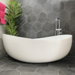 Wave Oval Freestanding 1800mm Bath SB821-1800GW