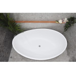 Wave Oval Freestanding 1800mm Bath SB821-1800GW
