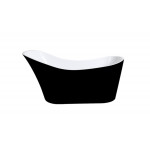 Black and White Bathtub - BBT1700B /MBBT-8-1700