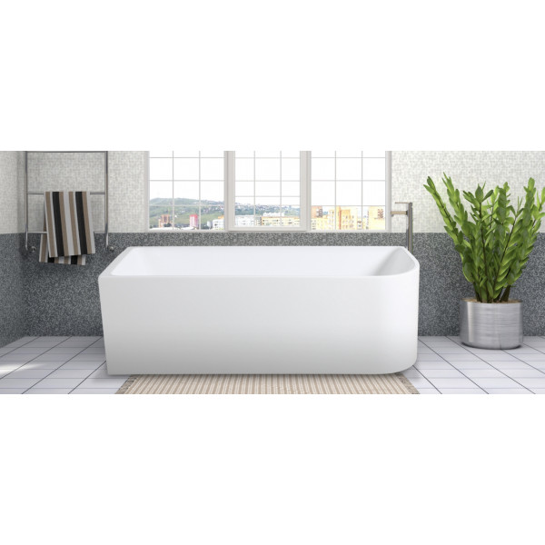 KDK Back to Wall Corner Bathtub- CBT1700R-500  / CBT1700R-580  1500mm & 1700mm