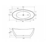 EBT1500 / EBT1660 Double Highback Bathtub 1500,1660mm