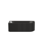 Fluted Corner bathtub 1500-1700mm gloss white, matte white, matte black CGV1700