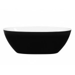 MBBT-5-1500 Matte Black & Matte White Bathtub