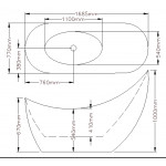 PBT1500 KDK Posh Highback Free Standing Bathtub- (1500mm-2000mm)
