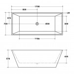 QBT1400 KDK Qubist Free Standing Bathtub- (1200mm-1700mm) QBT1400 KDK Qubist Free Standing Bathtub- (1200mm-1700mm)