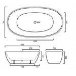 STBT1500MB  Free Standing Bathtub