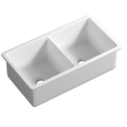 LK-S-PFC813  Fireclay Inset/ Undermount Sink 813*483*254mm