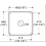 LK-S-EFC483  Fine Fireclay Bar Sink   483*483*203mm