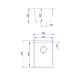 LK-GSKS  2 Colors Granite Sink Single Bowl Matte Black/ Matte White