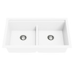 LK-GDKS825 Granite Workstation Sink/ Arctic White/ Matte Black 825*470*241mm