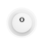 Granite Round Laundry/Bar Sink 410mm/450mm White/Black