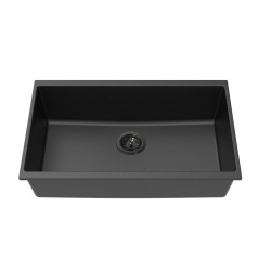LK-GSKS  2 Colors Granite Sink Single Bowl Matte Black/ Matte White