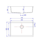 LK-GSKS  2 Colors Granite Sink Single Bowl Matte Black/ Matte White