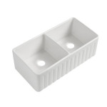 LK-D-RFFC835  Fireclay Farm House Buttler Sink 835*459*254mm