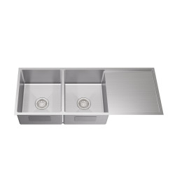 LK-SDK1140  Hand Made Stainless Steel Double Bowl Sink 1140mm
