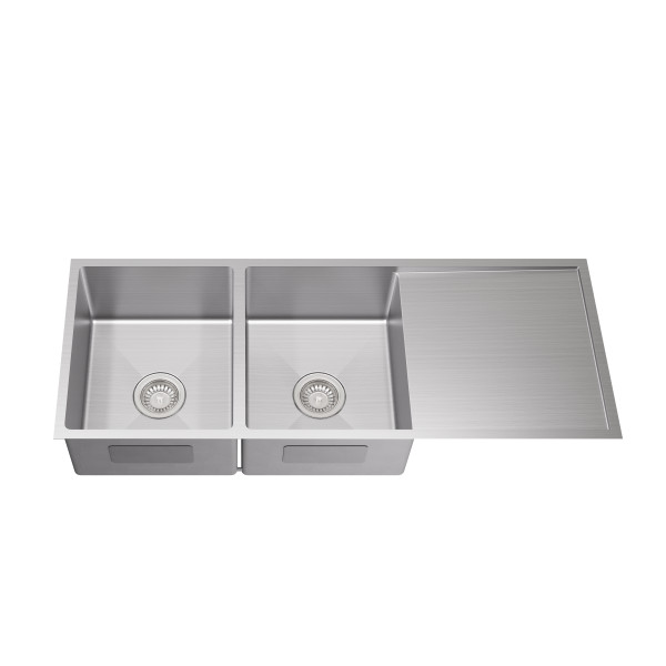 LK-SDK1140  Hand Made Stainless Steel Double Bowl Sink 1140mm