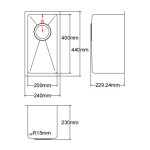 LK-SSK20 Hand Made Stainless Steel Sinks 240*440*230mm LK-SSK20 Hand Made Stainless Steel Sinks 240*440*230mm