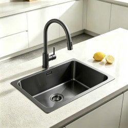 Big single sink Gunmetal stainless steel- 7145NSGM