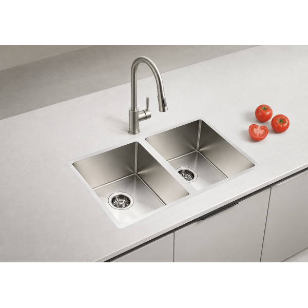 Stainless steel double sink - 7745NDBS