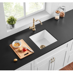 KDK Fireclay Kitchen & Laundry sink-FCS457GW