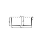 KDK Fireclay Kitchen & Laundry sink-FCS677MB