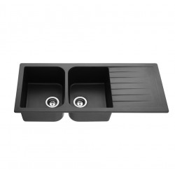 KDK Quartz Top-mount kitchen sink-QKS1160D-MB- 1160*500*225mm