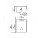 KDK Quartz Under-mount kitchen sink-QKS4343-MB KDK Quartz Under-mount kitchen sink-QKS4343-MB