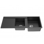 KDK Quartz Top-mount kitchen sink-QKS11650DD-MB