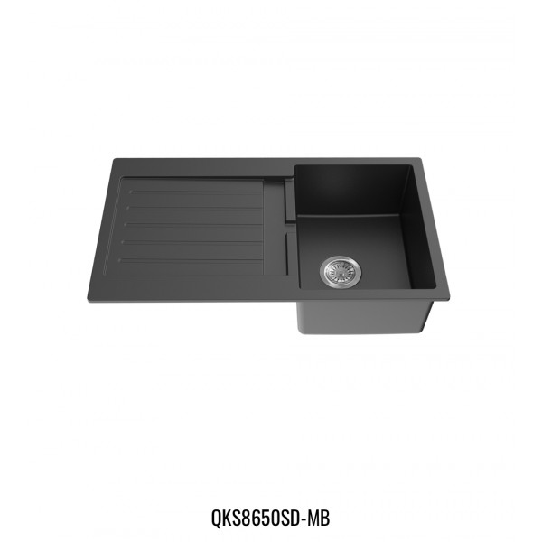 KDK Quartz Top-mount kitchen sink-QKS8650SD-MB