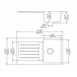 KDK Quartz Top-mount kitchen sink-QKS8650SD-MB