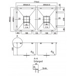 KDK Hand Made Stainless Steel Kitchen sink    PKS-750DS