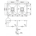 KDK Hand Made Stainless Steel Kitchen sink    PKS-775DS