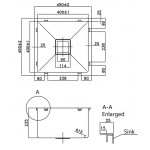 KDK Hand Made Stainless Steel Kitchen sink    PKSS-450S