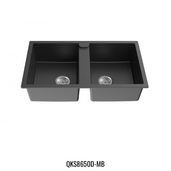 KDK Quartz Top-mount kitchen sink-QKS8650D-MB