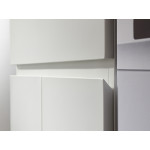 Stainless steel matt white laundry cabinet WMLT1263- indoor or outdoor
