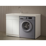 Stainless steel matt white laundry cabinet WMLT1263- indoor or outdoor