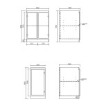 Hampshire White Base Laundry Cabinet with Stone Top and Sink  LA-1300-BOHW