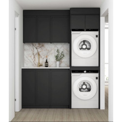 Hampshire Black Laundry Kit 1715x600x2100    LA-1715C-BOHB