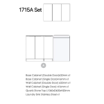 Havana Sable Walnut Laundry Kit 1715x600x2100 LA-1715A-HASW