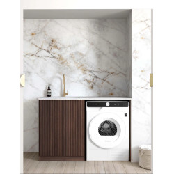 Havana Sable Walnut Base Laundry Cabinet with Stone Top and Sink 1300x600x900 LA-1300-HASW