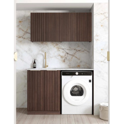 Havana Sable Walnut Laundry Kit 1305x600x2100 LA-1305B-HASW