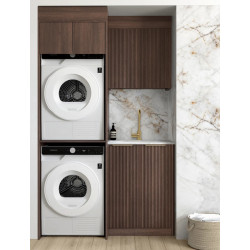 Havana Sable Walnut Laundry Kit 1305x600x2100 LA-1305C-HASW
