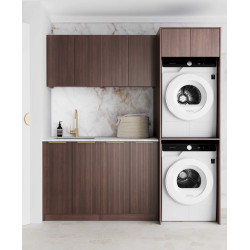 Havana Sable Walnut Laundry Kit 1960x600x2100 LA-1960C-HASW