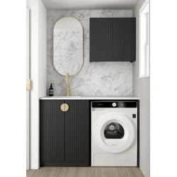 Marlo Black Laundry Kit 1305x600x2100  LA-1305A-MA