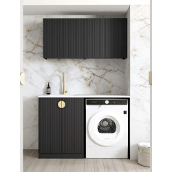 Marlo Black Laundry Kit 1305x600x2100 LA-1305B-MA